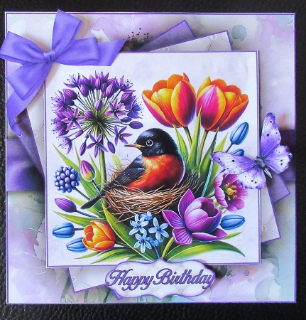 Tulips In Spring Mini Kit 7X7 by Davina Rundle