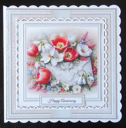 Tulips & Lace Envelope by Davina Rundle