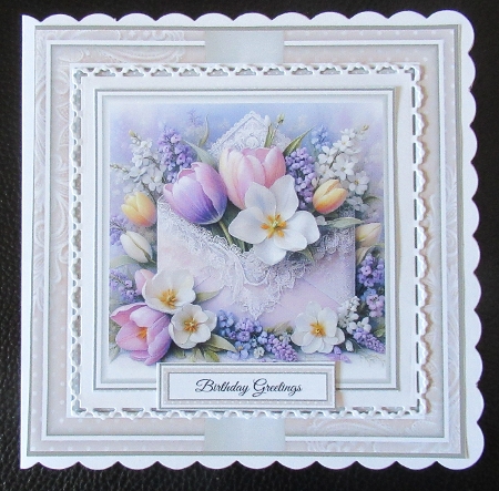 Tulips & Lace Envelope by Davina Rundle