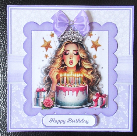 7x7, 6x6, 5x7 - BIRTHDAY QUEEN by Davina Rundle