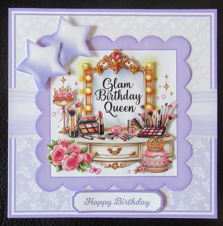 7x7, 6x6, 5x7 - BIRTHDAY QUEEN by Davina Rundle