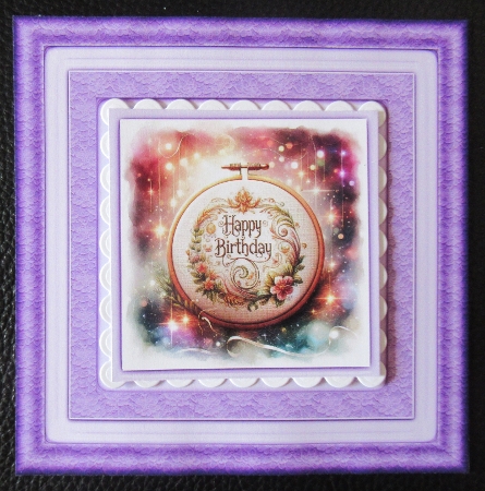 Happy Birthday Cross Stich  by Davina Rundle