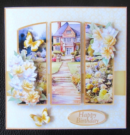 Country House Garden - Panel Card Mini Kit by Davina Rundle