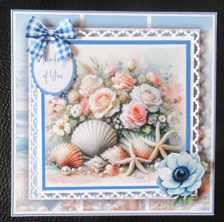 Seashell Floral Harmony by Davina Rundle
