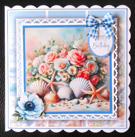 Seashell Floral Harmony by Davina Rundle