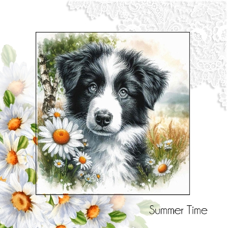 Daisy Pups 4 by Davina Rundle