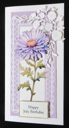 Watercolour Flowers DL Toppers x 9 by Davina Rundle