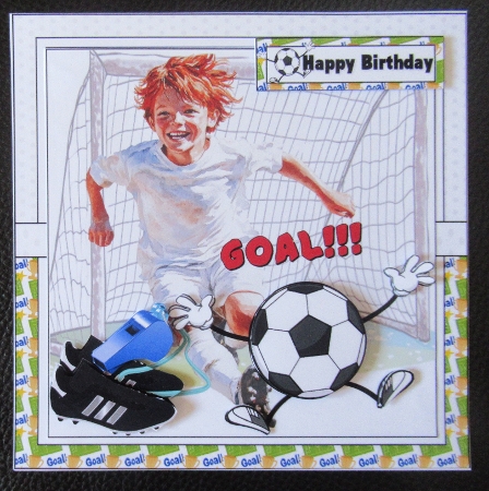 7x7 The boy love his soccer choice of four mini kit by Davina Rundle