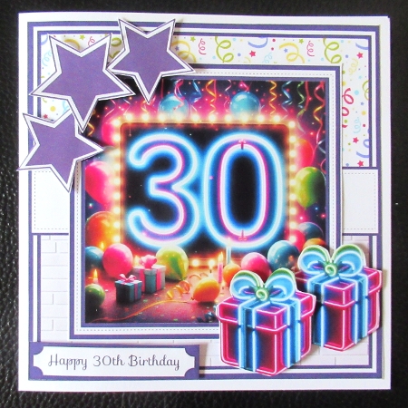 5x7, 7x7, 6x6 - BIRTHDAY SIGNS 30, 40, 50 by Davina Rundle