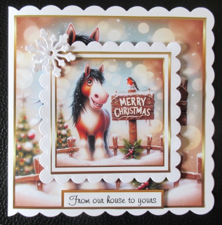 horse christmas animals by Davina Rundle