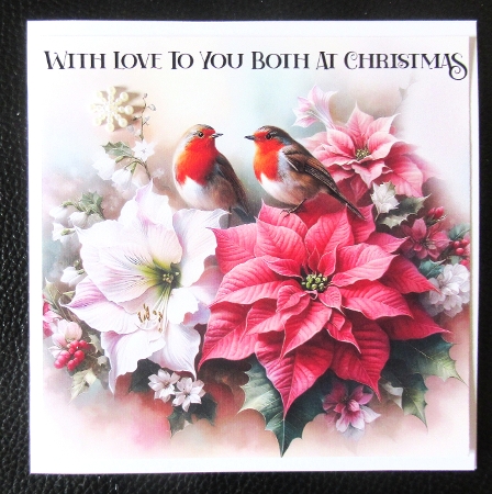 Festive Floral Robin by Davina Rundle