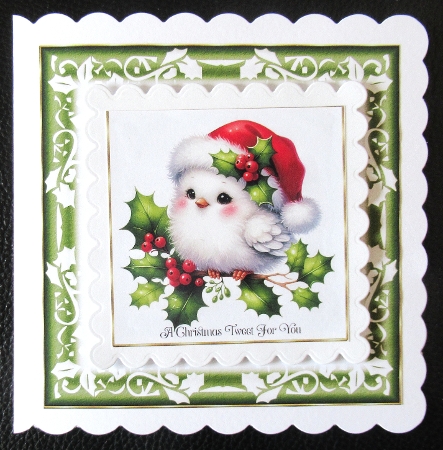 Fluffy Christmas Bird - Illustrations for Cards by Davina Rundle