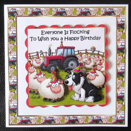 flocking to wish you happy birthday by Davina Rundle