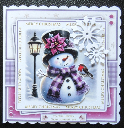 Purple Snowman Mini Kit by Davina Rundle