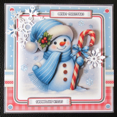 Candy Cane Snowman Mini Kit by Davina Rundle