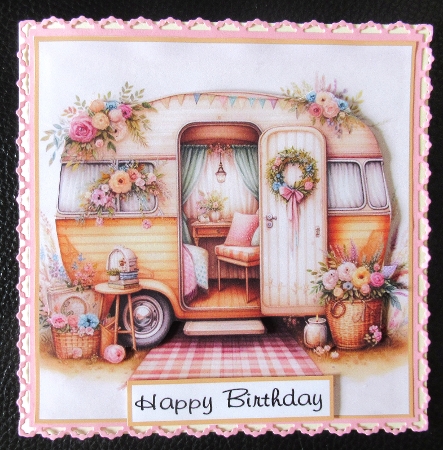pretty floral old campers by Davina Rundle