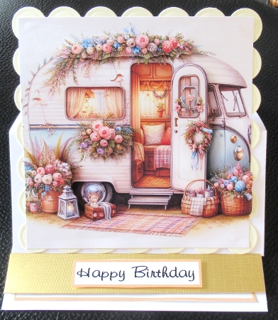 pretty floral old campers by Davina Rundle