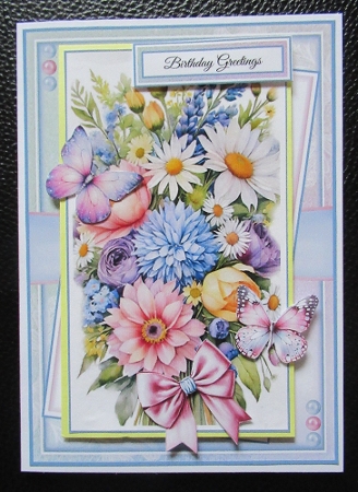 Floral Flutter Mini Kit With Set Of 3 Card Fronts by Davina Rundle
