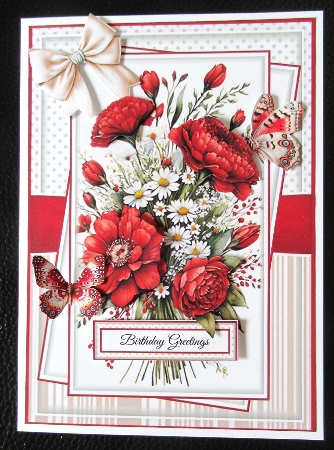Summer Bouquet 2 Mini Kit With Set Of 3 Card Fronts by Davina Rundle