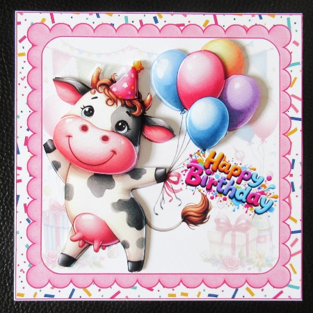 cup1383915_1209 - 7x7 Cute birthday wishes choice of four mini kit