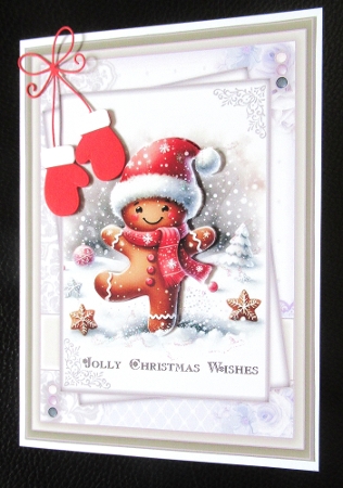  Set of 3 ~ Jolly Christmas Wishes Mini Kit by Davina Rundle