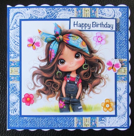 Denim & Lace Mini Kit 7x7 by Davina Rundle