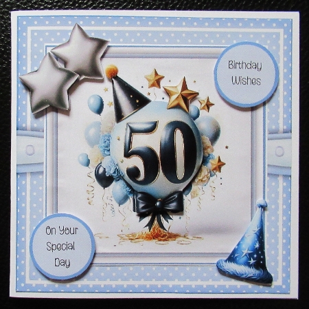 Milestone Balloons Male 50 by Davina Rundle