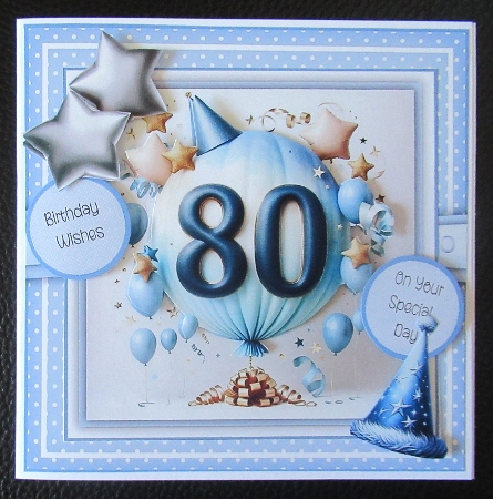Milestone Balloons Male 80 by Davina Rundle
