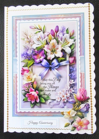 May This Day With 3 Toppers - Makes 3 Cards by Davina Rundle