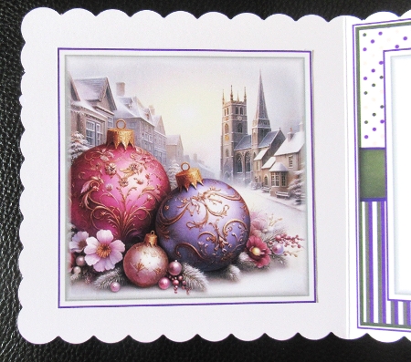 Beautiful Baubles With 3 Toppers - Makes 3 Cards by Davina Rundle