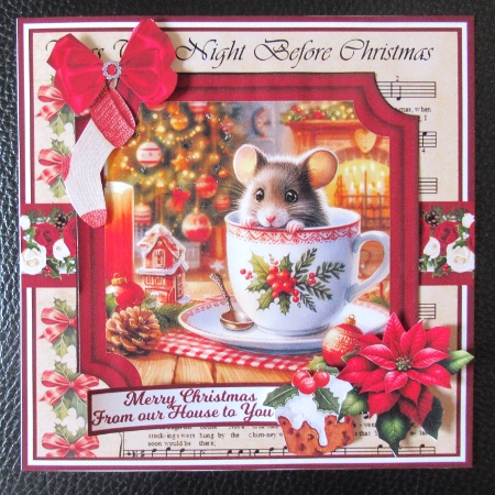 7x7, 6x6, 5x7 - TWAS THE NIGHT BEFORE CHRISTMAS by Davina Rundle
