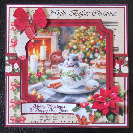 7x7, 6x6, 5x7 - TWAS THE NIGHT BEFORE CHRISTMAS by Davina Rundle