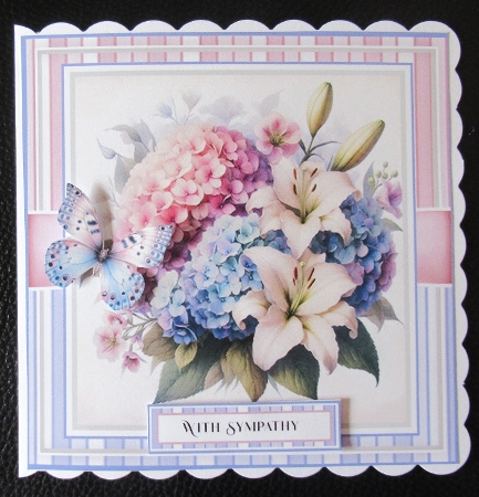 Summer Blooms & Butterflies 3 With Set Of 3 Card Fronts  by Davina Rundle