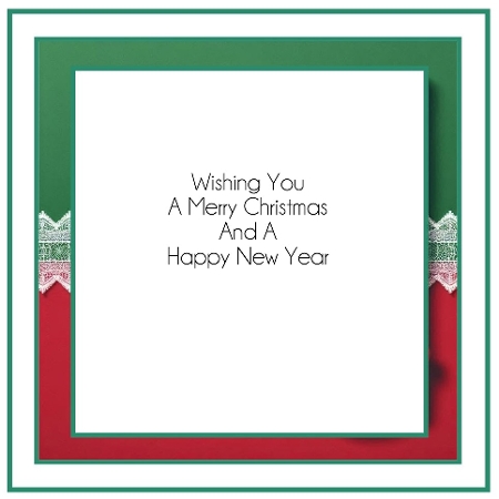 red and green christmas insert by Davina Rundle