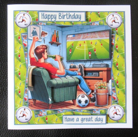 Watching football with a beer by Davina Rundle