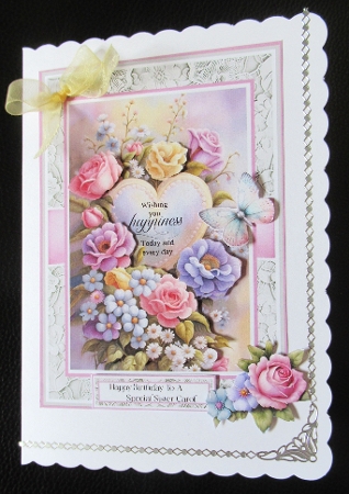 Wishing You Happiness 2 With Set Of 3 Card Fronts by Davina Rundle