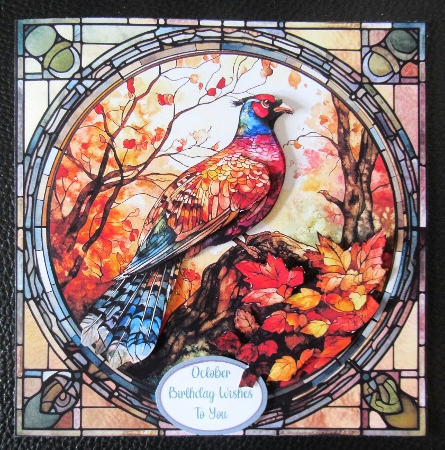 Stained Glass -Pheasant by Davina Rundle