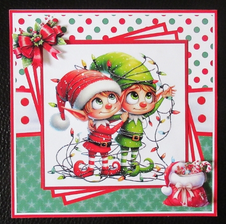 Santas Elves Mini Kit 7x7 by Davina Rundle