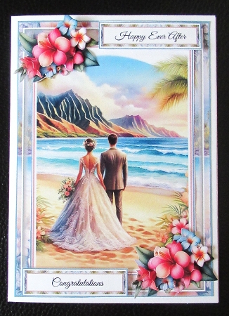 Tropical Romance With Set Of 4 Toppers by Davina Rundle