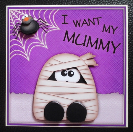 I Want My Mummy - Decoupage Card by Davina Rundle