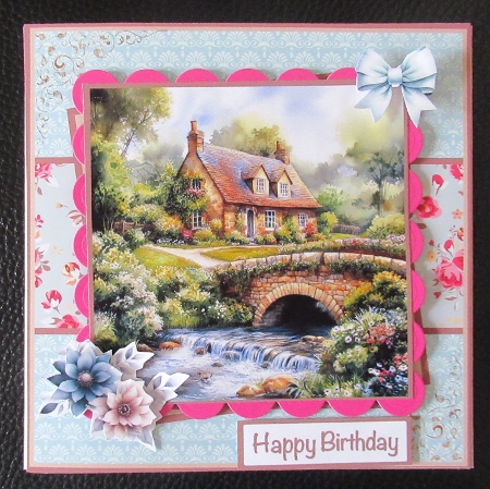 English Cottage By The Stream Mini Kit 7x7 by Davina Rundle