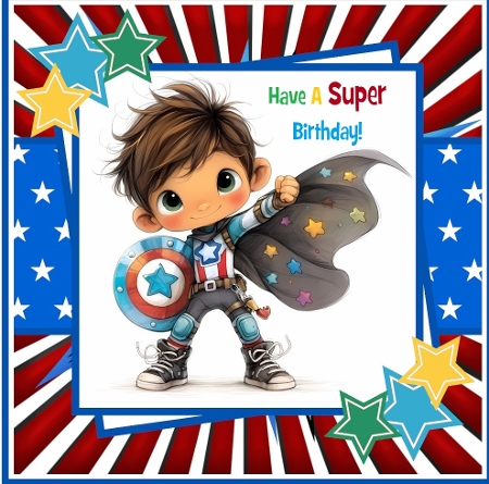 Superhero Kids Mini Kit 7x7 by Davina Rundle