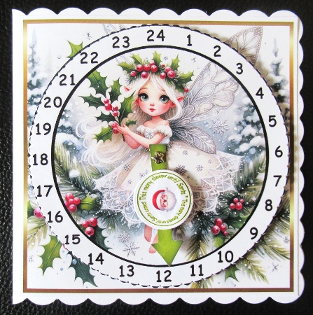 advent calendar clock 24 christmas fairy 2 by Davina Rundle