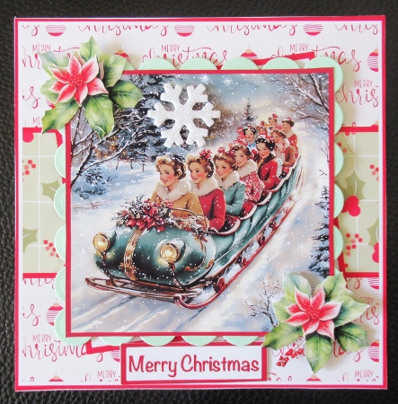 Victorian Christmas Girls Mini Kit 7x7 by Davina Rundle