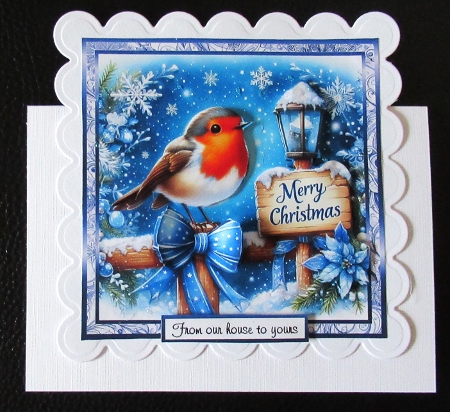 blue framed christmas 10 by Davina Rundle