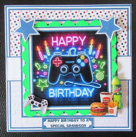 NEON GAMER 6X6 by Davina Rundle