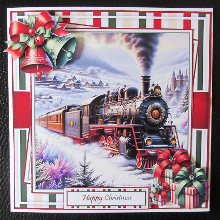 Christmas Train With 4 Toppers by Davina Rundle