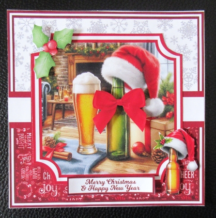 HOPPY CHRISTMAS 6x6 5x7 by Davina Rundle
