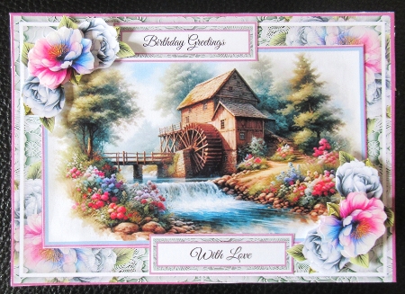 The Watermill With Set Of 4 Toppers by Davina Rundle