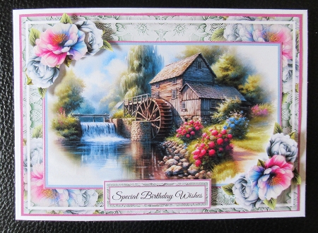 The Watermill With Set Of 4 Toppers by Davina Rundle